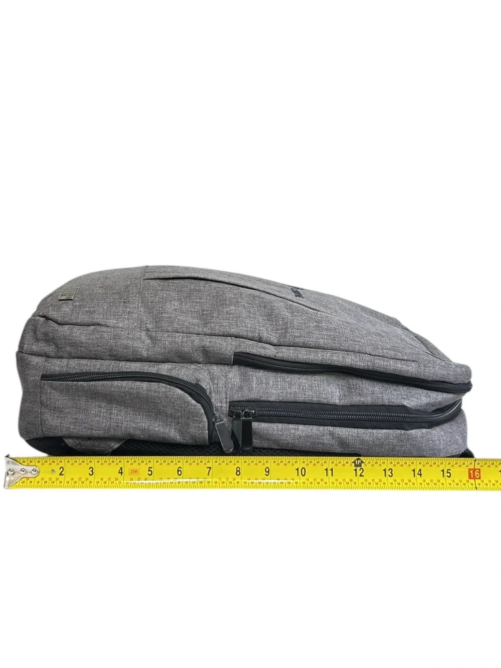 Kapston Pierce Carbyne Backpack Gray Black Sleek Modern Design Laptop School Bag